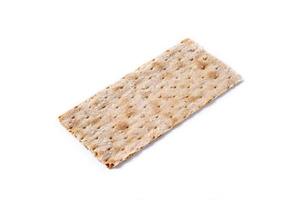 Traditional matzah bread pattern and heart shaped matzah photo