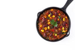 Traditional mexican tex mex chili con carne photo