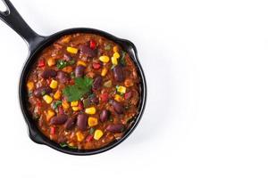 Traditional mexican tex mex chili con carne photo