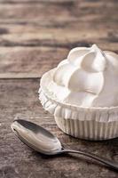 Meringue whipped cream photo