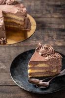 Chocolate truffle cake photo