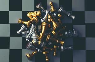 chess board game concept photo