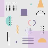 Abstract background with different geometric shapes - illustration vector