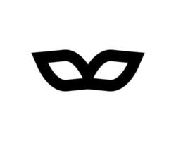 Eye mask line icon, outline vector sign, linear style pictogram isolated on white. Masquerade ball symbol, logo illustration. Editable stroke