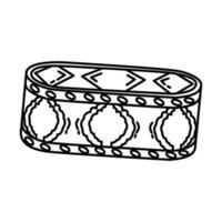 Box of The Soil from The Prophet Muhammad's Tomb Icon. Doodle Hand Drawn or Outline Icon Style vector