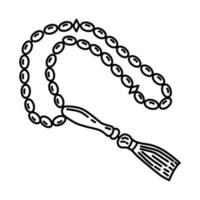 Prayer Beads Icon. Doodle Hand Drawn or Outline Icon Style vector