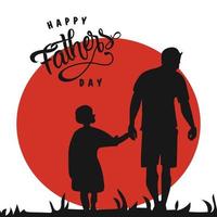 Happy fathers day background Free Vector