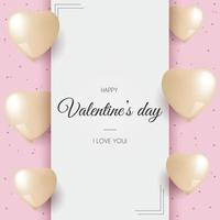 Happy Valentine's Day background vector