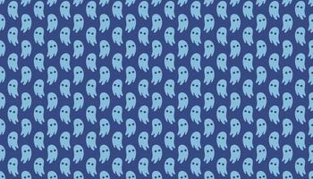 Halloween day of dead ghost paranormal creature background pattern banner vector