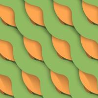 abstract background with green and light orange colors vector