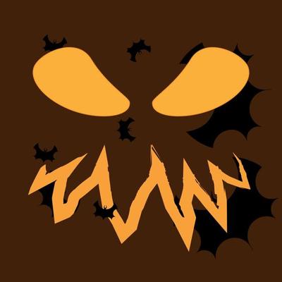 Halloween celebration logo or symbol