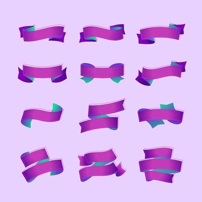 Purple Ribbon Vector Art, Icons, and Graphics for Free Download