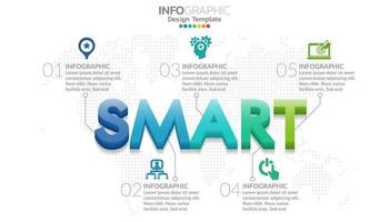 Business timeline infographic 3d style options banner. vector