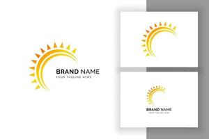 Sun solar energy logo design template. solar tech logo design vector