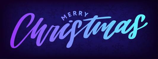 Banner Merry Christmas Holiday New Year Letter font Vector illustration