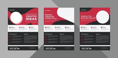 flyer design templates. business corporate flyer design ideas. poster leaflet brochure design ideas. bundle, a4 template, brochure design, cover, flyer, poster, print-ready vector