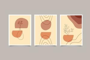 modern poster wall art collection vector