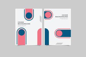 set of geometric design business cover collection vector