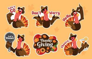 Thanks Giving The Cool Turkey vector