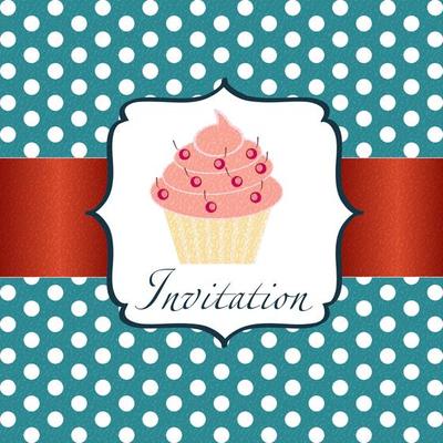 cupcake invitation background