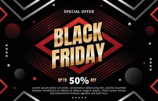 Black Friday Sale Poster Concept vector