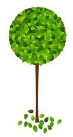 etiqueta ecológica verde de hojas verdes. ilustración vectorial. vector