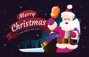 Santa Claus Christmas Background vector