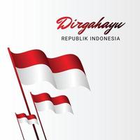 Happy Indonesia Independence Day Celebration Vector Template Design Illustration