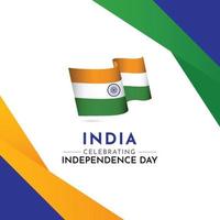 Happy India Independence Day Celebration Vector Template Design Illustration