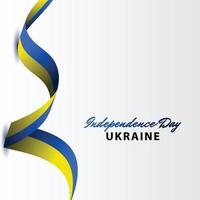 Happy Ukraine Independence Day Celebration Vector Template Design Illustration