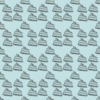 seamless background with cake vector