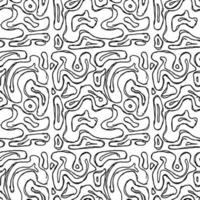patrón de vector abstracto sin fisuras. vector de doodle con diseño abstracto sobre fondo blanco. patrón abstracto vintage, fondo de elementos dulces para su proyecto, menú, cafetería.