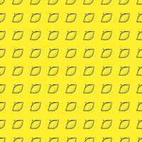 Seamless lemon vector pattern. Doodle vector with lemon icons on yellow background. Vintage lemon pattern, sweet elements background for your project, menu, cafe shop.