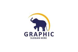 Elephant logo template design icon vector illustration