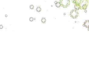 Light Green, Yellow vector template with circles.