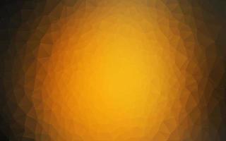 Dark Orange vector polygon abstract background.