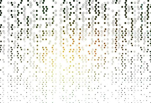 textura de vector verde claro, amarillo con discos.