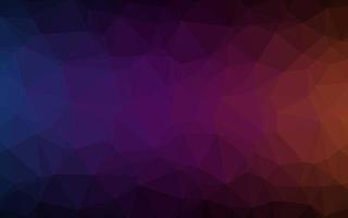 Dark Purple vector triangle mosaic cover.