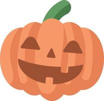 Pumpkin cartoon in flat style vector