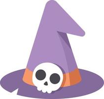 Witch hat cartoon in flat style vector