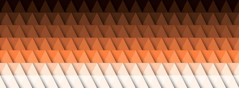 Geometric abstract background, 3D effect, warm colors
