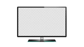 TV flat screen lcd, plasma, led tv monitor isolated vector