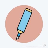 Icon Vector of Marker - Color Mate Style