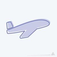 Vector Graphic of - Airplane - Blue Twins Style