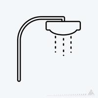 Vector Graphic of - Shower - Line Style