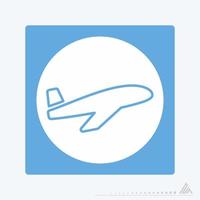 Vector Graphic of - Airplane - White Moon Style