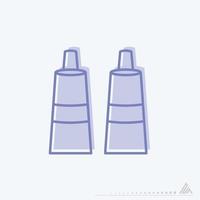 Icon Vector of Paint tubes - Blue Twins Style