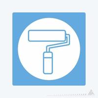 Icon Vector of Paint Roller - White Moon Style