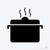 Vector Graphic of - Hot Food - Black Style