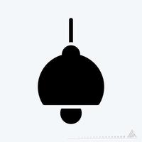 Vector Graphic of - Ceiling Light - Black Style